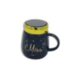 Miss Always Navy Blue Mug with Mirror Lid