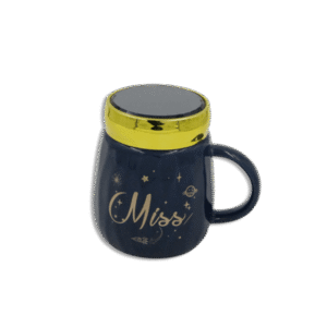 Miss Always Navy Blue Mug with Mirror Lid