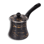 Momaz Stainless Marble Black & Gold Coffee Pot