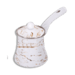 Momaz Stainless Marble White & Gold Coffee Pot
