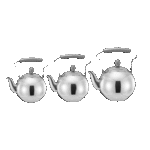 Momaz Stainless Steel Tea Pot Set with Grey Granite Handle