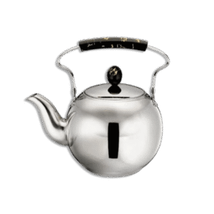Momaz Stainless Steel Tea Pot with Black Marble Handle