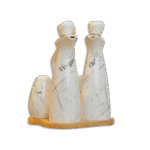 Momaz Vineger and Oil Marble Set with Wooden Stand