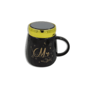 Mr. Black Mug with Mirror Lid