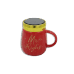 Mr. Right Red Mug with Mirror Lid