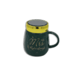 Mrs. Right Always Green Mug with Mirror Lid