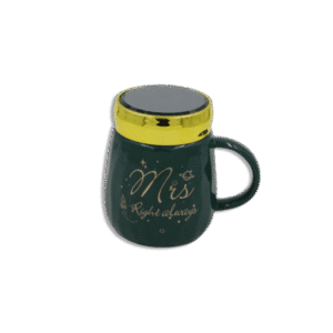 Mrs. Right Always Green Mug with Mirror Lid