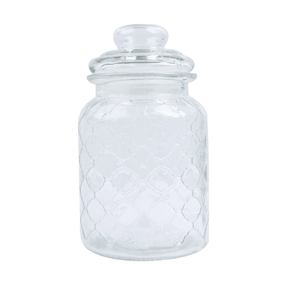 Patterned-1500ml-Glass-Jar-with-Pressure-Lid