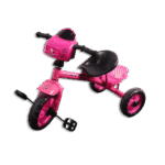 Pink Car Shaped Tricycle with Basket