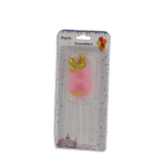 Pink Designed Number Eight Candle