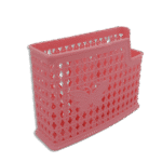 Pink Plastic Spoon Organizer