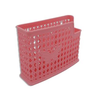 Pink Plastic Spoon Organizer