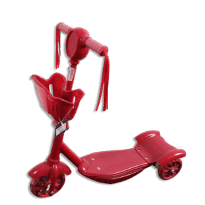 Red Scooter with Basket