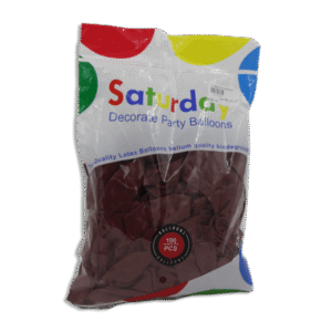 Set of 100pcs Dark Brown Balloons