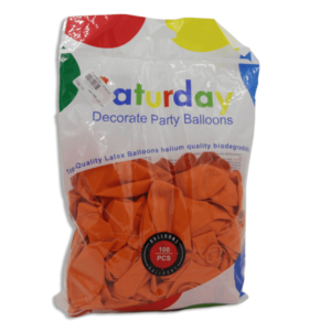 Set Of 100pcs Orange Balloons