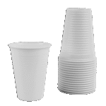 Set of 100pcs White Plastic Cups
