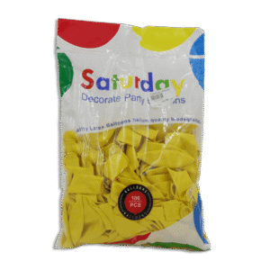Set of 100pcs Yellow Balloons