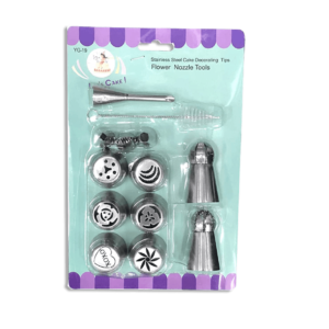 Set Of 12 Stainless Steel Nozzle With Brush