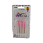 Set of 12pcs Pink Candles