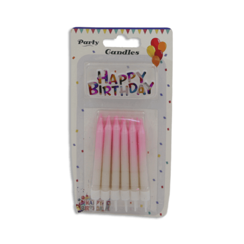 Set-of-12pcs-Pink-Candles