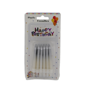 Set of 12pcs Silver Candles