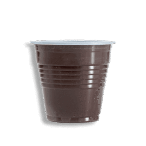 Set of 50pcs Brown Plastic Coffee Cups