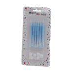 Set of 6pcs Blue Candles