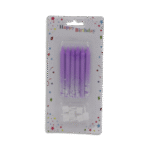 Set of 6pcs Purple Candles