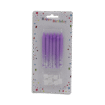 Set of 6pcs Purple Candles