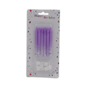 Set of 6pcs Purple Candles