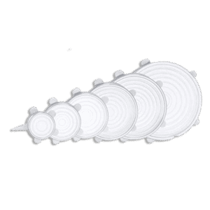Set of 6pcs Transparent Round Silicone Covers