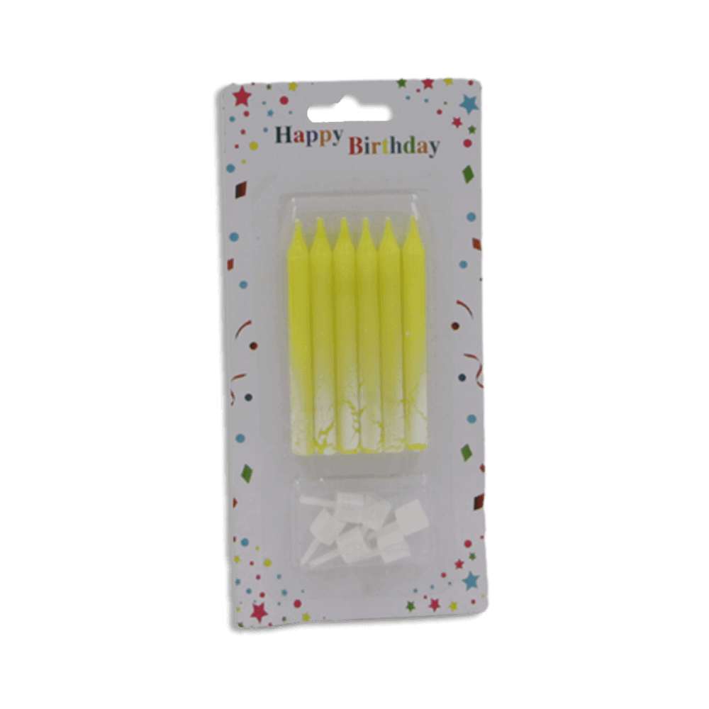 Set-of-6pcs-Yellow-Candles