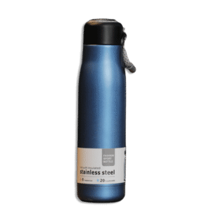 Stainless Steel Glossy Blue 550ml Vacuum Flask