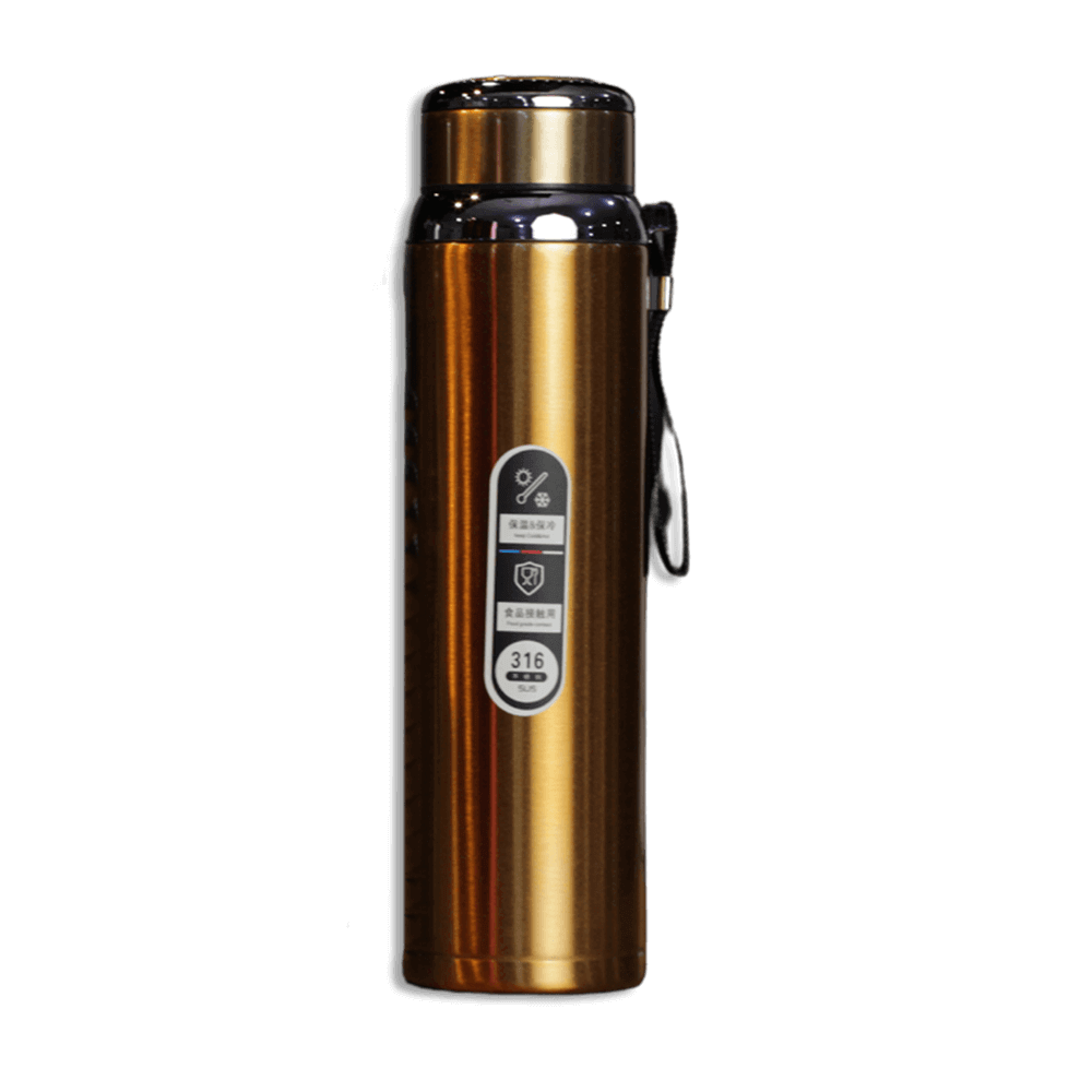 Stainless-Steel-Glossy-Gold-1000ml-Vacuum-Flask