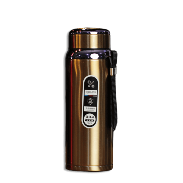 Stainless Steel Glossy Gold 800ml Vacuum Flask