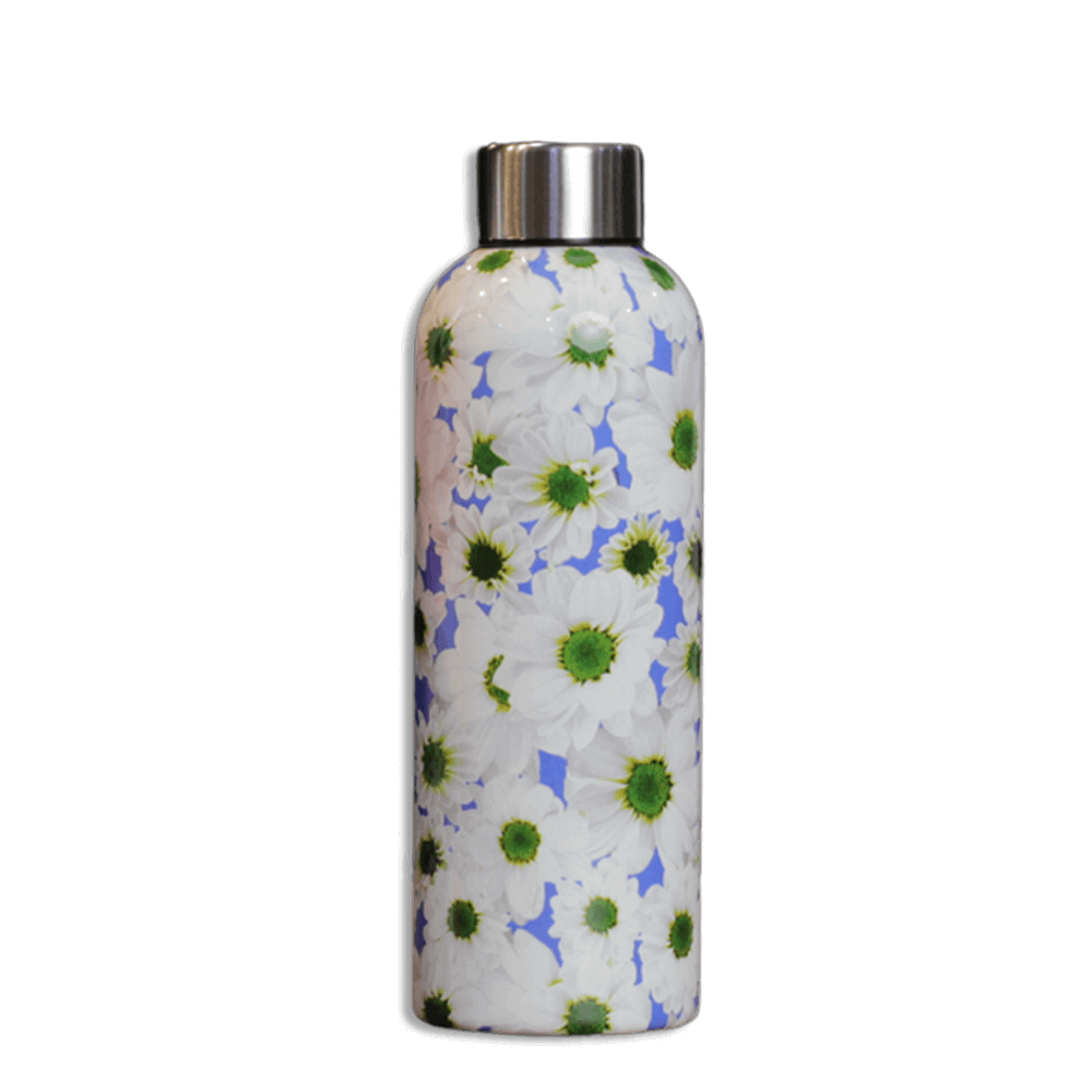 Stainless-Steel-White-Flowers-500ml-Vacuum-Flask