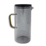 Transparent Dark Jug with Lid