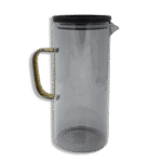 Transparent Dark Jug with Lid