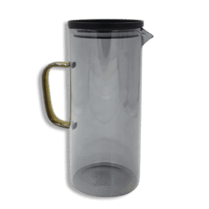 Transparent Dark Jug with Lid