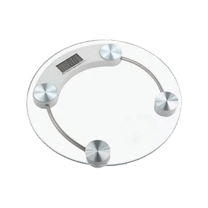 Transparent Glass Round Weight Balance