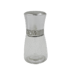 Transparent Glass Salt Shaker with Stainless Lid