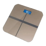 Glass Squared Gold Weight Balance