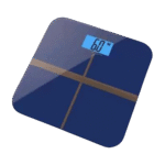 Digital Glass Body Weight Scale Square Navy LED Display