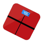 Digital Glass Body Weight Scale Square Red LED Display
