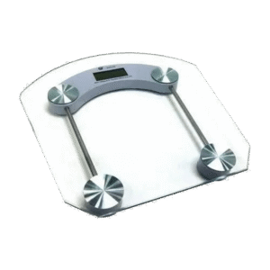 Transparent Glass Squared Weight Balance