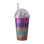Unicorn Colorful Cup with Lid & Straw
