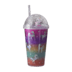 Unicorn Colorful Cup with Lid & Straw