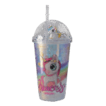 Unicorn Princess Cup with Lid & Straw