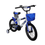 Black & Blue 12 Kids Bicycle with Basket