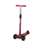 Black & Red 3 Wheels Scooter with Light